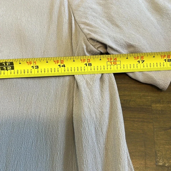 WILFRED FREE by ARITZIA Teigen Mini Shirt Dress in Lune L Taupe Gray Gauzy - Picture 7 of 10